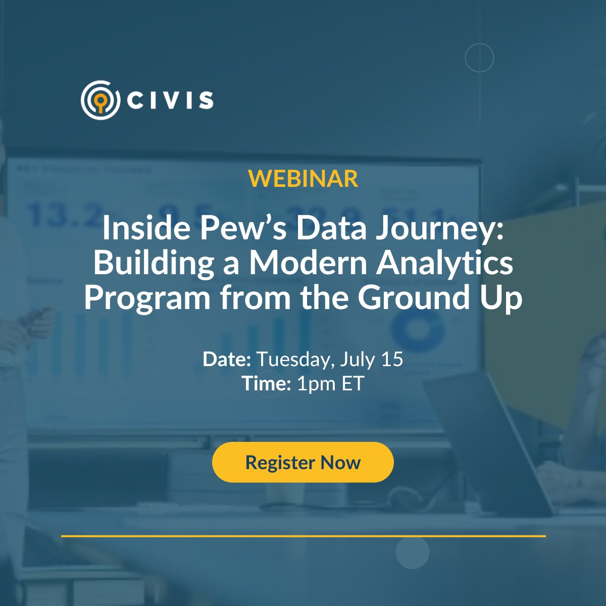 🤔What does it really take to modernize analytics at a nonprofit? Join us July 15 at 1pm ET to learn how one org transformed its approach with no big team or custom builds: civisanalytics.com/register/pew-d…