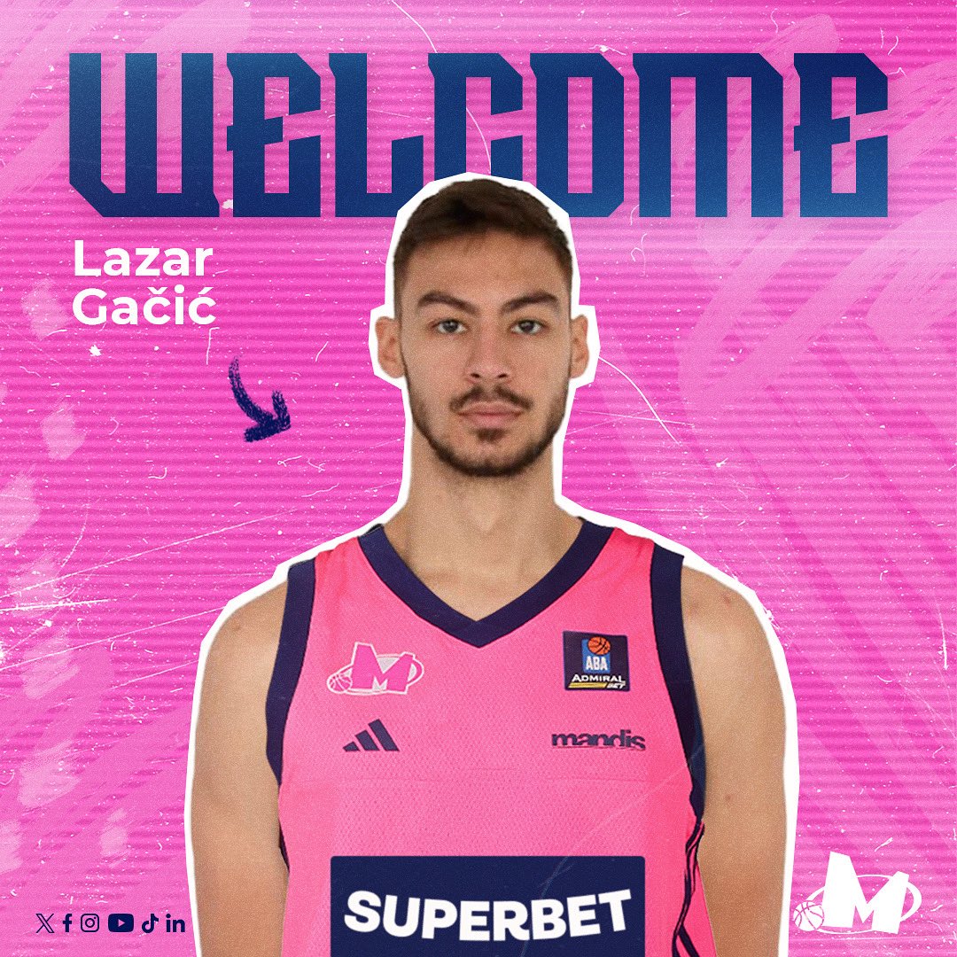 KKMegaBasket's tweet image. 𝗦𝗜𝗚𝗡𝗘𝗗 ✍🏻
🆕 Lazar Gačić is the new Mega Superbet player! 🙌🏻
—
Košarkaški klub Mega Superbet angažovao je još jedno pojačanje za narednu sezonu pošto je ugovor sa klubom potpisao 20-godišnji Lazar Gačić. 🔥
bcmegabasket.net/2025/07/01/laz…