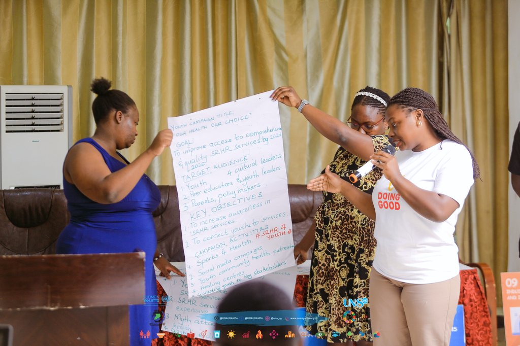 UNAUGANDA's tweet image. Highlights from the Human Rights &amp;amp; SDG 3 Workshop

Today's presentations featured insights from various working groups, CSOs, media, youth, women, and policymakers, ĝaddressing key health concerns, including:

💬The rising mental health burden linked to alcohol abuse

💬Access to…