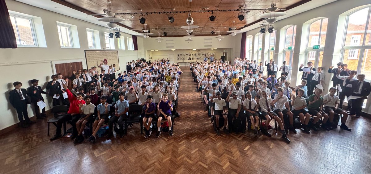 The next generation have arrived. Transition day 1 for our next cohort of Year 7s. On a hot July morning, gathered in the Foundation Hall, new members of the AGS Houses, Aylesburians. Welcome.