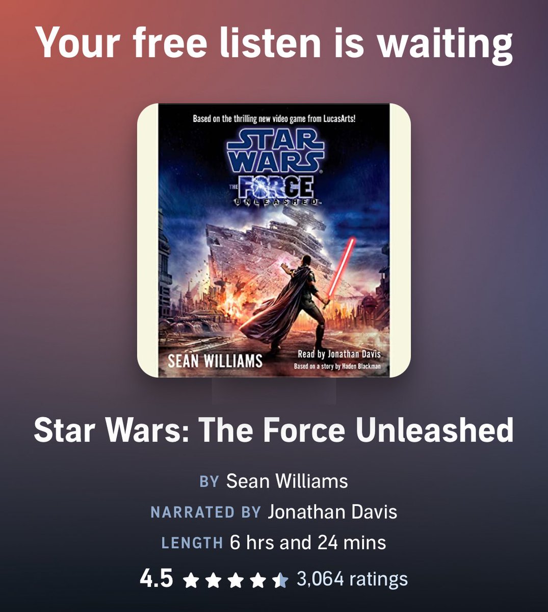 I'm disappointed they didn't get <a href="/SamWitwer/">Sam Witwer</a> to reprise his role 😕