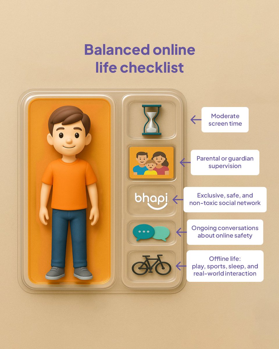bhapi_io's tweet image. If the goal is to create a safer, healthier online space for kids and teens, this is the basic kit for digital common sense. Start here. Visit bhapi.com.

#Bhapi #SocialMedia