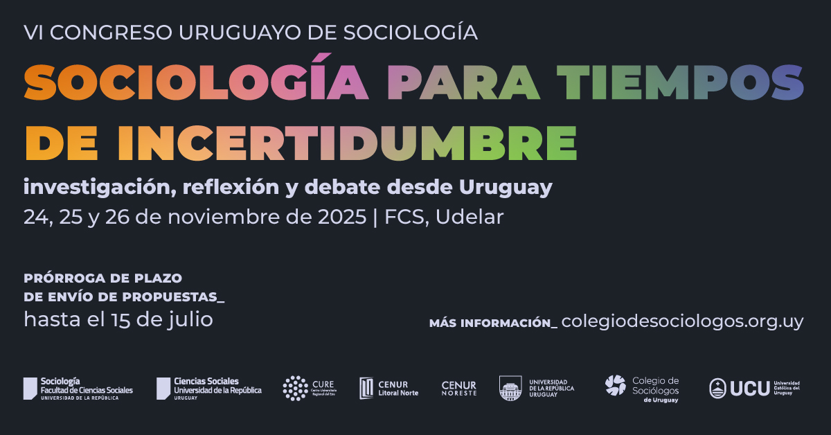 Facultad de Ciencias Sociales (@fcsudelar) on Twitter photo ๐๐ผ ๐ถ๐๐๐๐๐๐ ๐ ๐๐๐ข๐๐ข๐๐ฆ๐ ๐๐ ๐๐๐๐๐๐๐๐รญ๐: โ๐๐ ๐ก๐ ๐๐ 15 ๐๐ ๐๐ข๐๐๐ ๐ ๐ ๐๐ข๐๐๐๐ ๐๐๐๐ ๐๐๐ก๐๐ ๐ก๐๐๐๐๐๐๐
๐ Se realizarรก del 24 al 26 de noviembre de 2025.
Mรกs informaciรณn aquรญ: cienciassociales.edu.uy/noticias/vi-coโฆ ๐๐ผ ๐ถ๐๐๐๐๐๐ ๐ ๐๐๐ข๐๐ข๐๐ฆ๐ ๐๐ ๐๐๐๐๐๐๐๐รญ๐: โ๐๐ ๐ก๐ ๐๐ 15 ๐๐ ๐๐ข๐๐๐ ๐ ๐ ๐๐ข๐๐๐๐ ๐๐๐๐ ๐๐๐ก๐๐ ๐ก๐๐๐๐๐๐๐
๐ Se realizarรก del 24 al 26 de noviembre de 2025.
Mรกs informaciรณn aquรญ: cienciassociales.edu.uy/noticias/vi-coโฆ