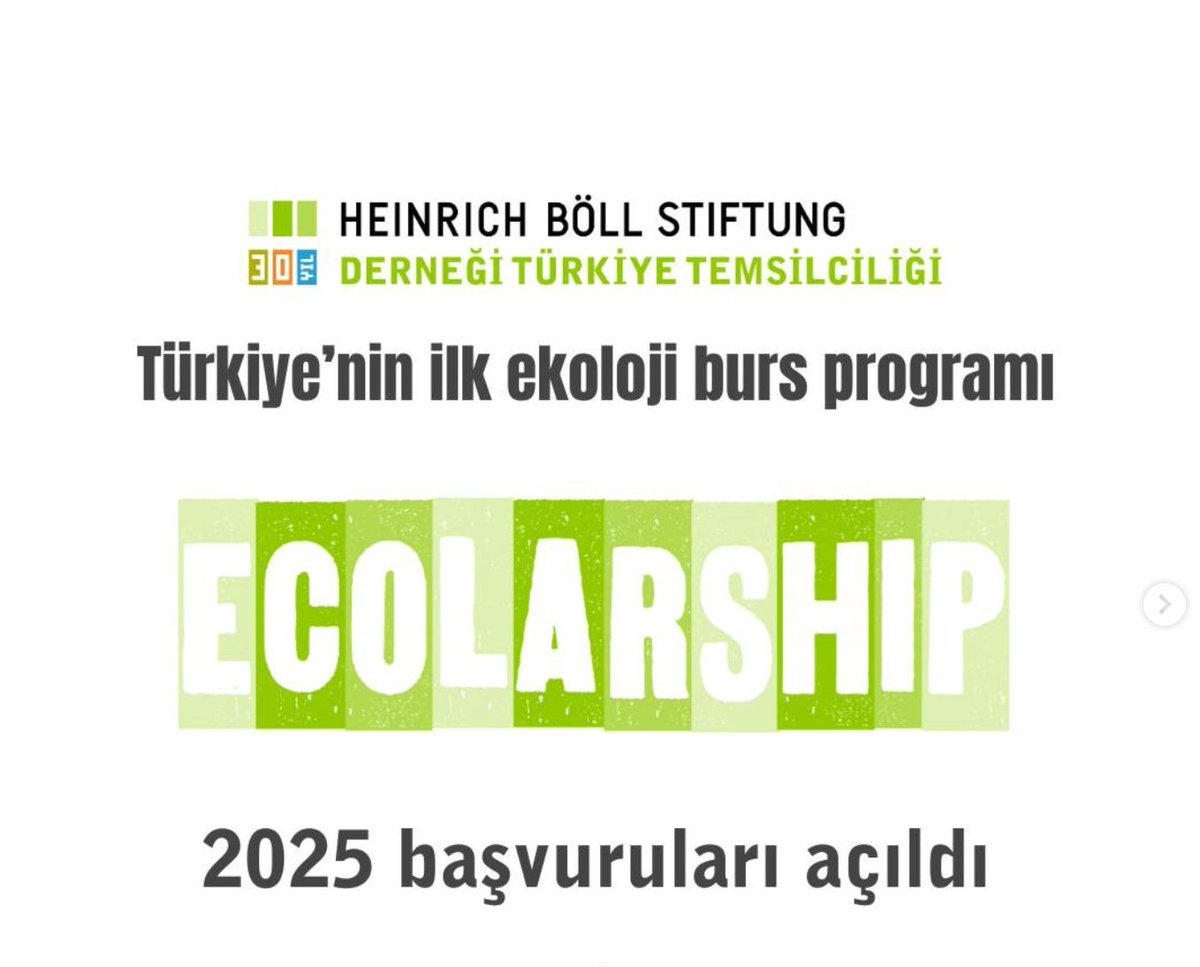 Türkiye’nin İlk Ekoloji Burs Programı 

Yüksek lisans öğrencilerine yönelik ekoloji burs programımız Ecolarship’in 2025 yılı başvuruları başlıyor. 

⏳ Başvurular online olarak 10 Temmuz 2025 Perşembe günü saat 17:00’ye kadar yapılabilir. 

Burs programına başvuracak öğrencilerin
