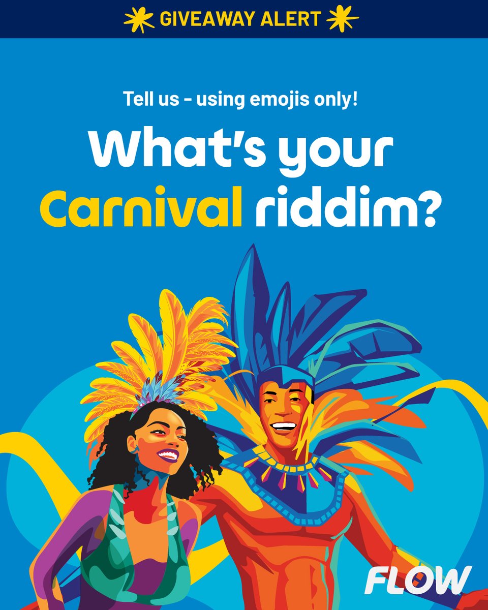flowsvg's tweet image. Win a ticket to I Love Rum!

Tell us your ultimate Carnival Riddim using emojis only! Drop your best emoji mix in the comments for a chance to win a ticket to the event.
