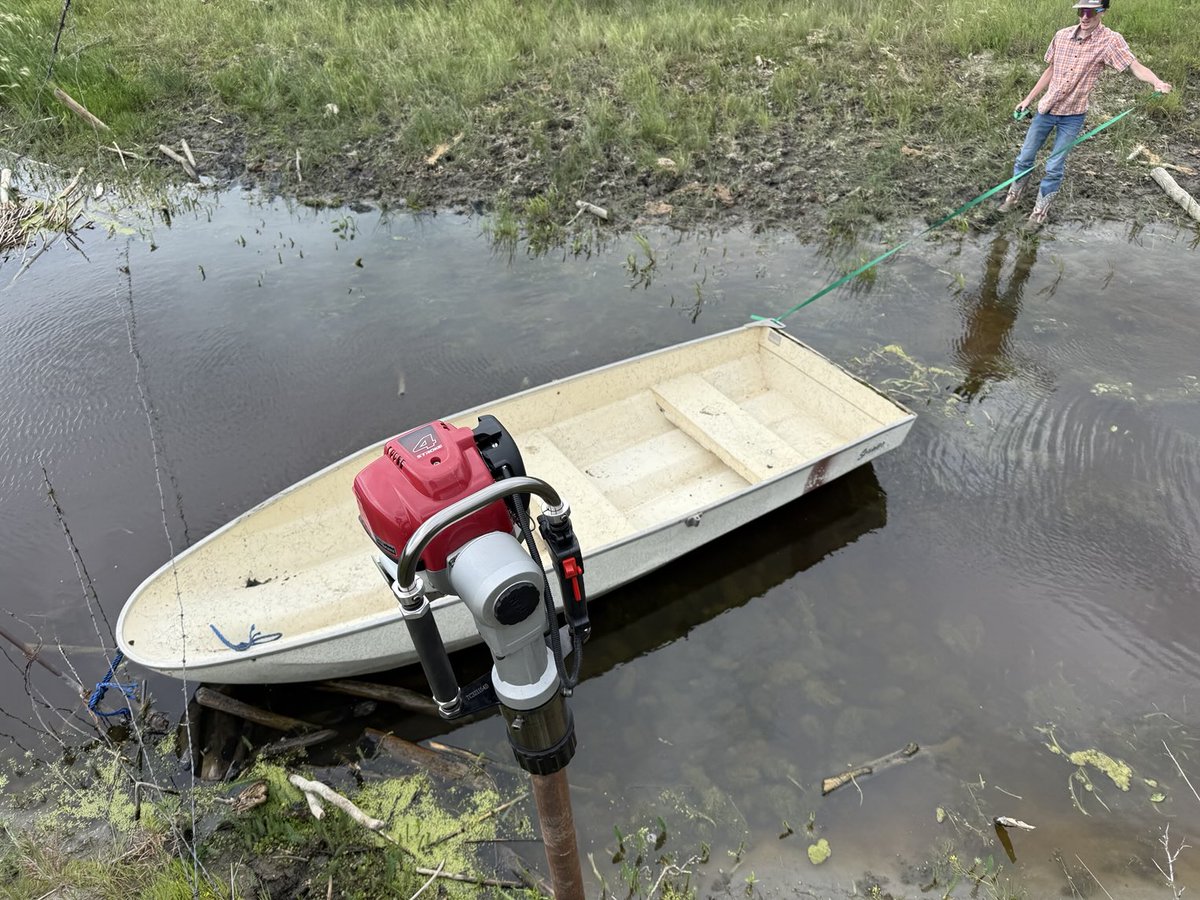 Got the boat out for Canada Day. #fencingnotfishing