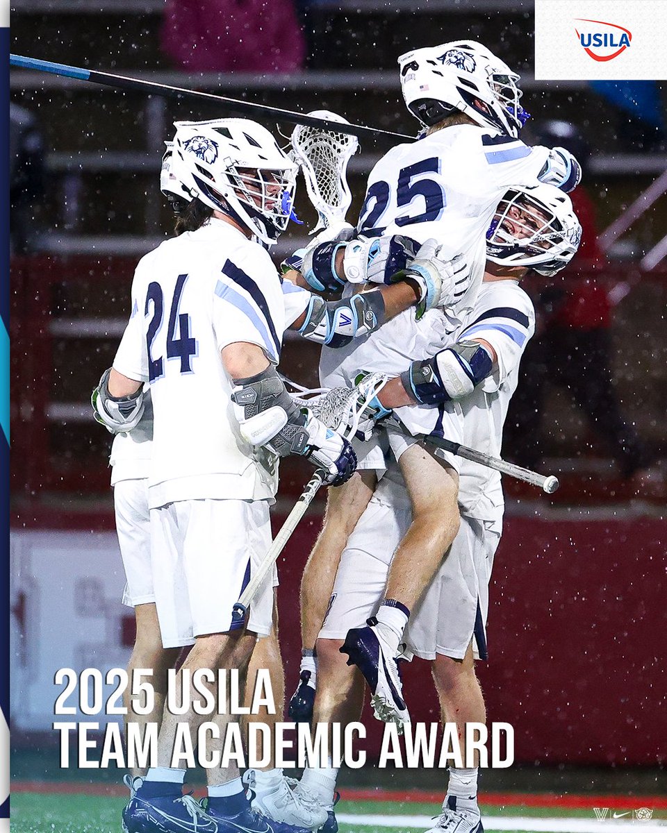 NovaLacrosse's tweet image. The academic awards just keep on coming! The fellas got it done in the classroom this year, earning us a @USILA_Lax team honor for the fourth straight year.
#GoNova