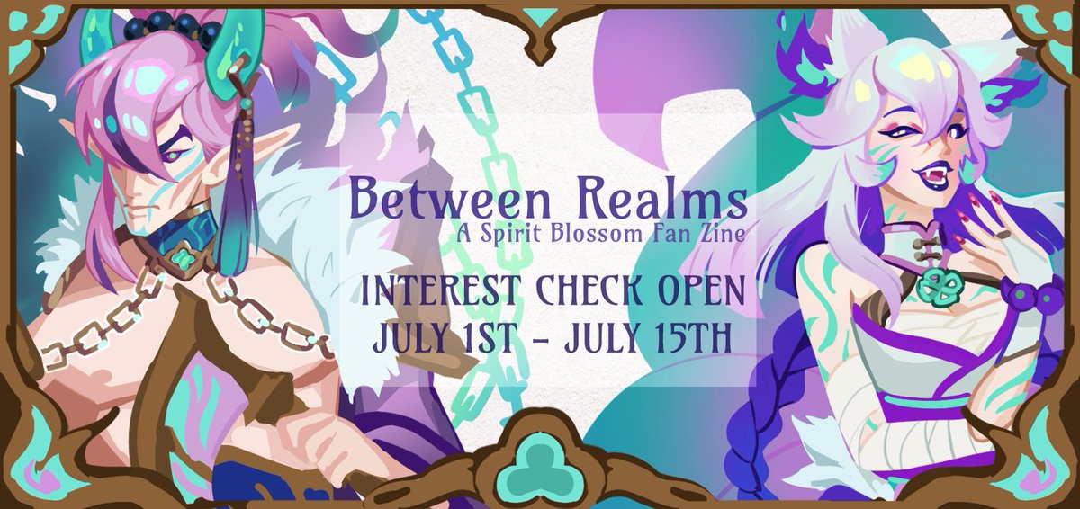 Between Realms: A League of Legends Zine 🌸😈 tweet media