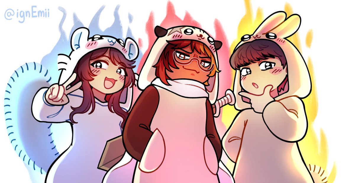 Chiikawa so goated I got the gang to dress up <a href="/aJanzu_/">Janzu</a> <a href="/ikarikaorii/">かお 🐈‍⬛</a> 

(GO SUPPORT MY GOAT <a href="/ignEmii/">Emii 🩷</a>)