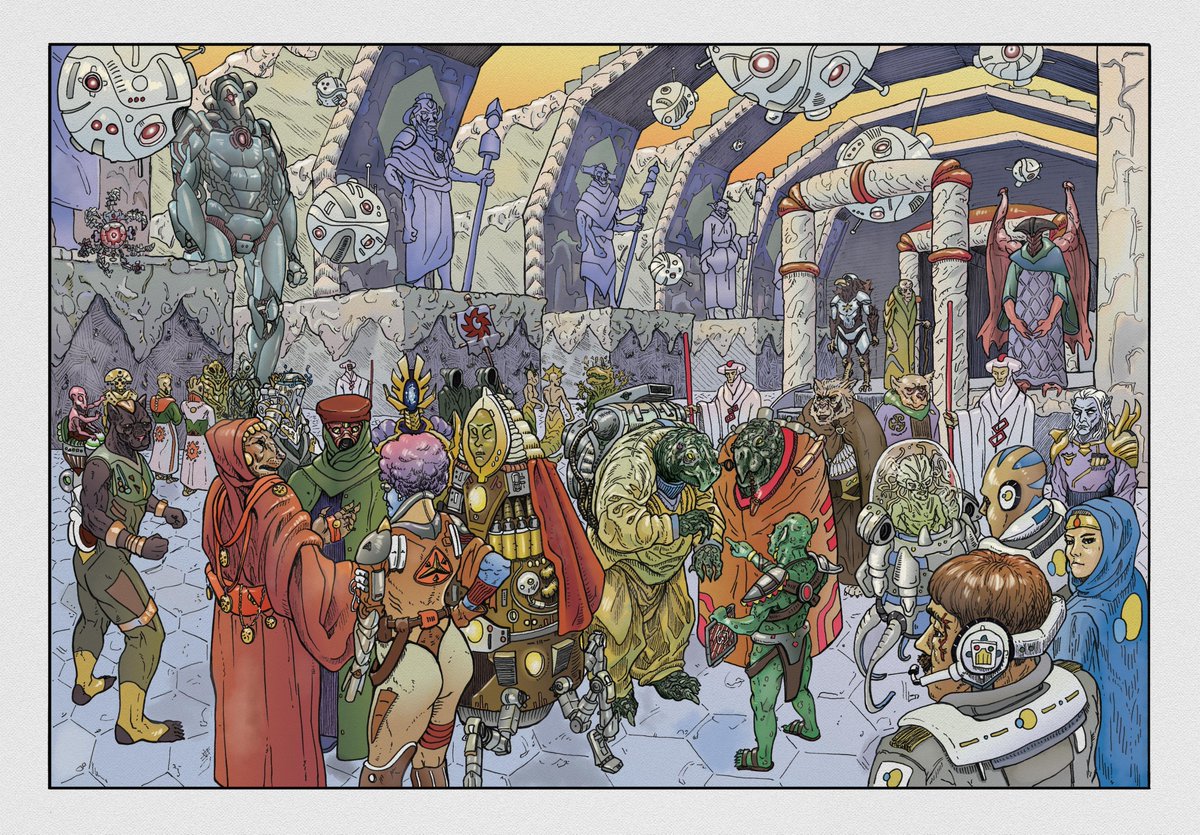 Hoping to fill a gap in my income this summer, so I'm opening  Film-Inspired #commissions ! You pick the movie (or a scene from one) and I will watch the movie and create some art for you! only 4 slots, starts at $300 at 18x20in ko-fi.com/artofjim/commi… #art #fanart #commsopen