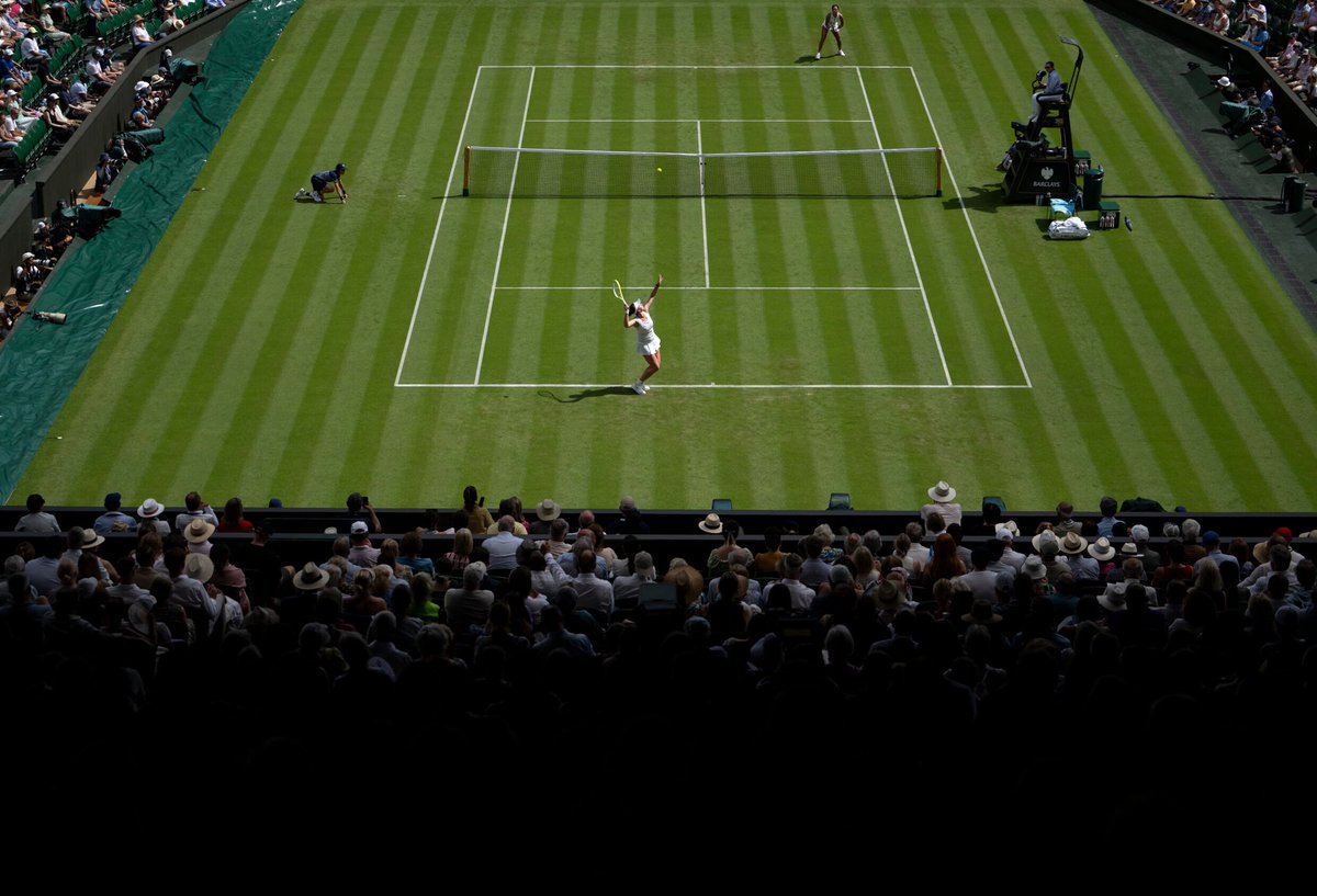 Centre Court. A year later. A win that means a lot. 💚🙏 #Wimbledon

📷: ITF/Wimbledon