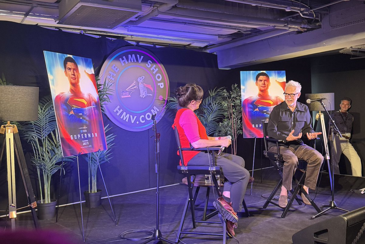 thegeekofsteel's tweet image. Hearing @JamesGunn speak for nearly an hour about #Superman and storytelling was an absolute honour.

I was excited before, just knowing he was behind the camera but after this insightful conversation, I’m convinced the cape is in safe hands for years to come.
❤️💛💙
