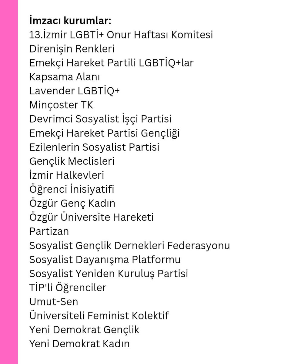 İzmir LGBTİ+ Onur Haftası tweet media