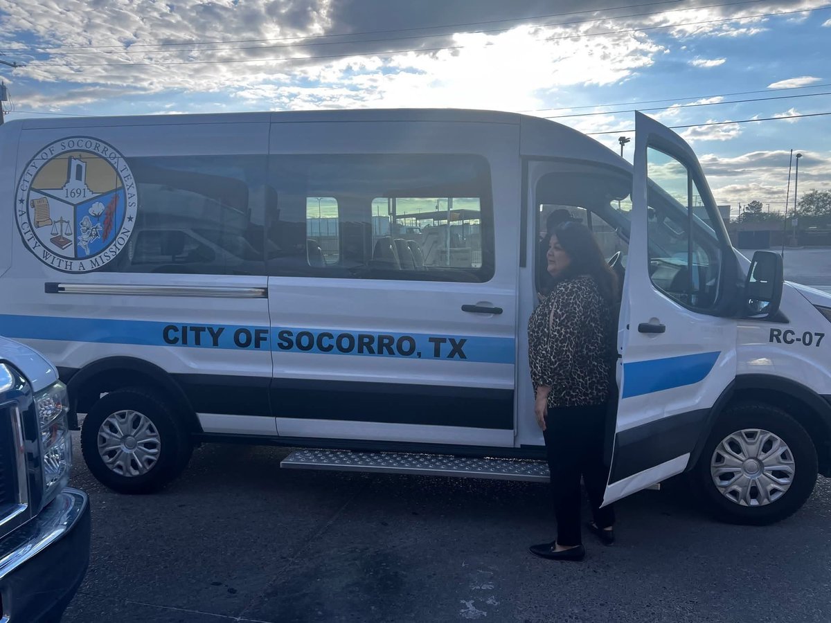 IRojas_4Socorro's tweet photo. Today marked Day 1 of our new microtransit system—moving the City of Socorro forward!
Proud to ride alongside our community members!
Reminder: This service is FREE within Socorro! 🚍
#SocorroAvanzando #Microtransit #CommunityOnTheMove https://t.co/QpKVT8iCC7