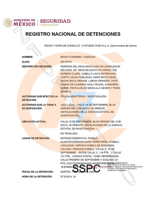 _LosTitulares's tweet photo. #LoUltimo Detienen a Renato Romero Camacho, activista y defensor del agua de la Cuenca Libres-Oriental. https://t.co/TL9r7hwXL4