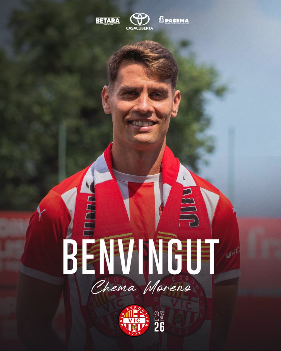 𝑩𝒆𝒏𝒗𝒊𝒏𝒈𝒖𝒕 𝒂𝒍 𝑽𝒊𝒄, Chema!

Olot ▸ 𝗩𝗶𝗰 🏠

#SomUEVic 🔴⚪