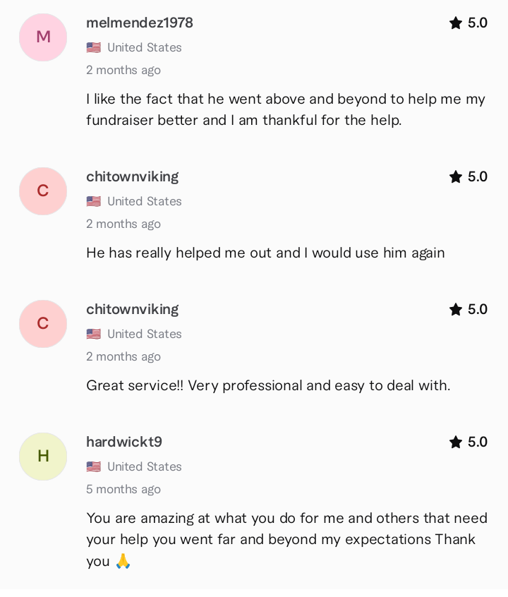 Samuelcrowdfund's tweet photo. My clients feedback on my service. 

https://t.co/bwoStY2exG https://t.co/0U0QLJYofl https://t.co/yNosbIImn0 #kickstarter #gofundme #campaign https://t.co/392zjgbqHC https://t.co/XKUrk3deVi https://t.co/IHWhYs1EhO