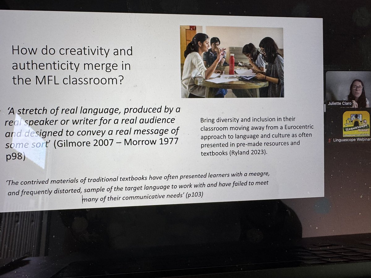 Crista (@cristahazell) on Twitter photo So what is creativity in languages? And how do we authentically provide opportunities for creativity in the languages classroom? Asks Juliette Claro in tonight’s <a href="/linguascope/">Linguascope</a> webinar #mfltwitterati #mflchat #langchat #creativecurriculum So what is creativity in languages? And how do we authentically provide opportunities for creativity in the languages classroom? Asks Juliette Claro in tonight’s <a href="/linguascope/">Linguascope</a> webinar #mfltwitterati #mflchat #langchat #creativecurriculum