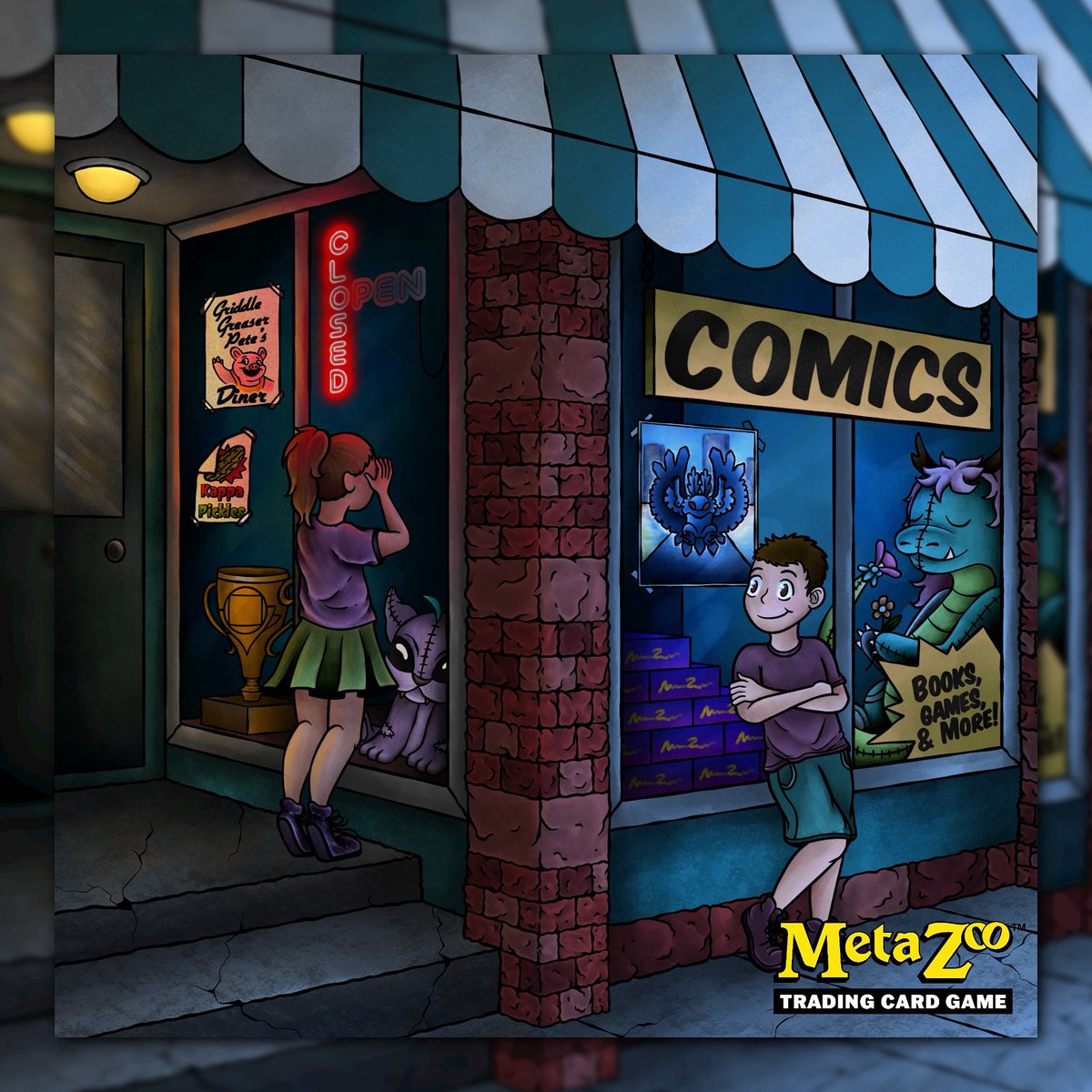 "A Card for Trade"

She just wanted to trade a card.
He just wanted to feel important.
Then a Colossal Cryptid showed up. 🐟💥

What looked like “just a fish” turned out to be something far rarer: a card passed down, not printed. A memory. A warning. Maybe... a test.

Sometimes,