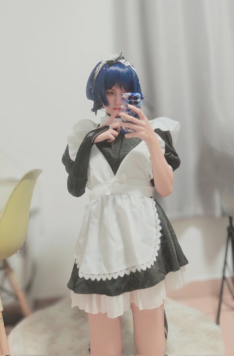 是谁家的可爱小女仆呀
#男娘 #cosplay #散兵 #可爱的男孩子 #原神