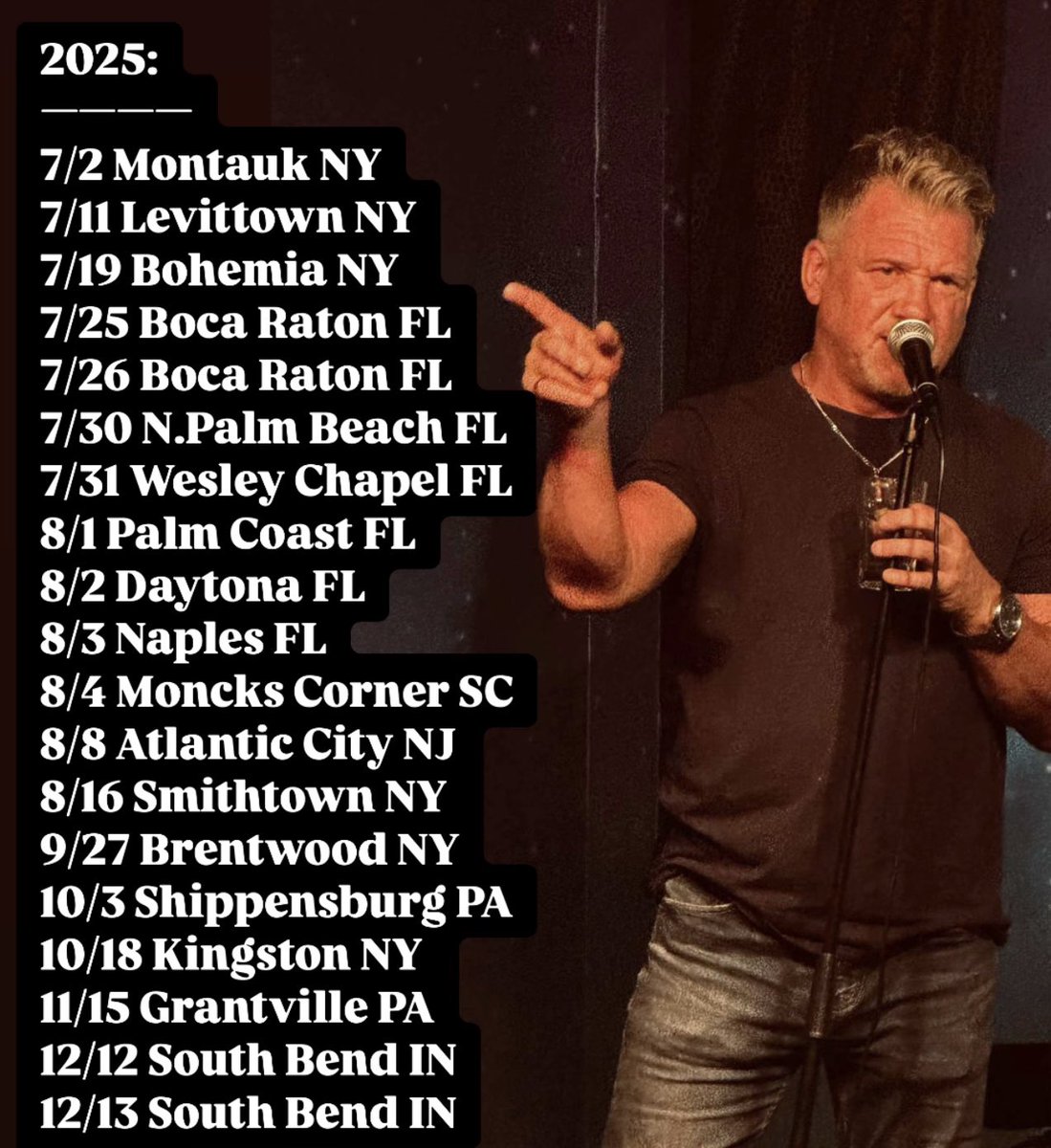 Comedy Schedule 🎙️
Terry McNeely Comedian