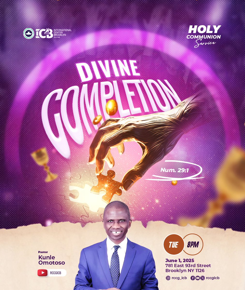 RccgIcb's tweet photo. Join us for Holy Communion tonight, beloved! https://t.co/ogsuwlUcLt