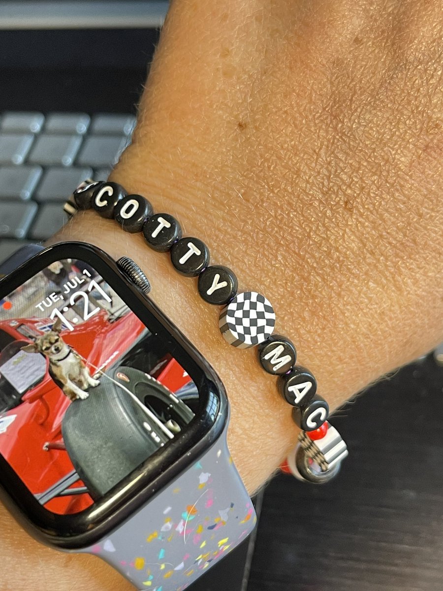 GasolineAly's tweet photo. Thank you so much @indyracefan12 for the beautiful Scotty Mac bracelet! It was so sweet of you to send it to me since we didnβt get to exchange at Road America. I absolutely love it! π₯°ποΈπβ€οΈπ€π€
#IndyCar #ScottyMac #RacingFamily https://t.co/JerthYhvdv