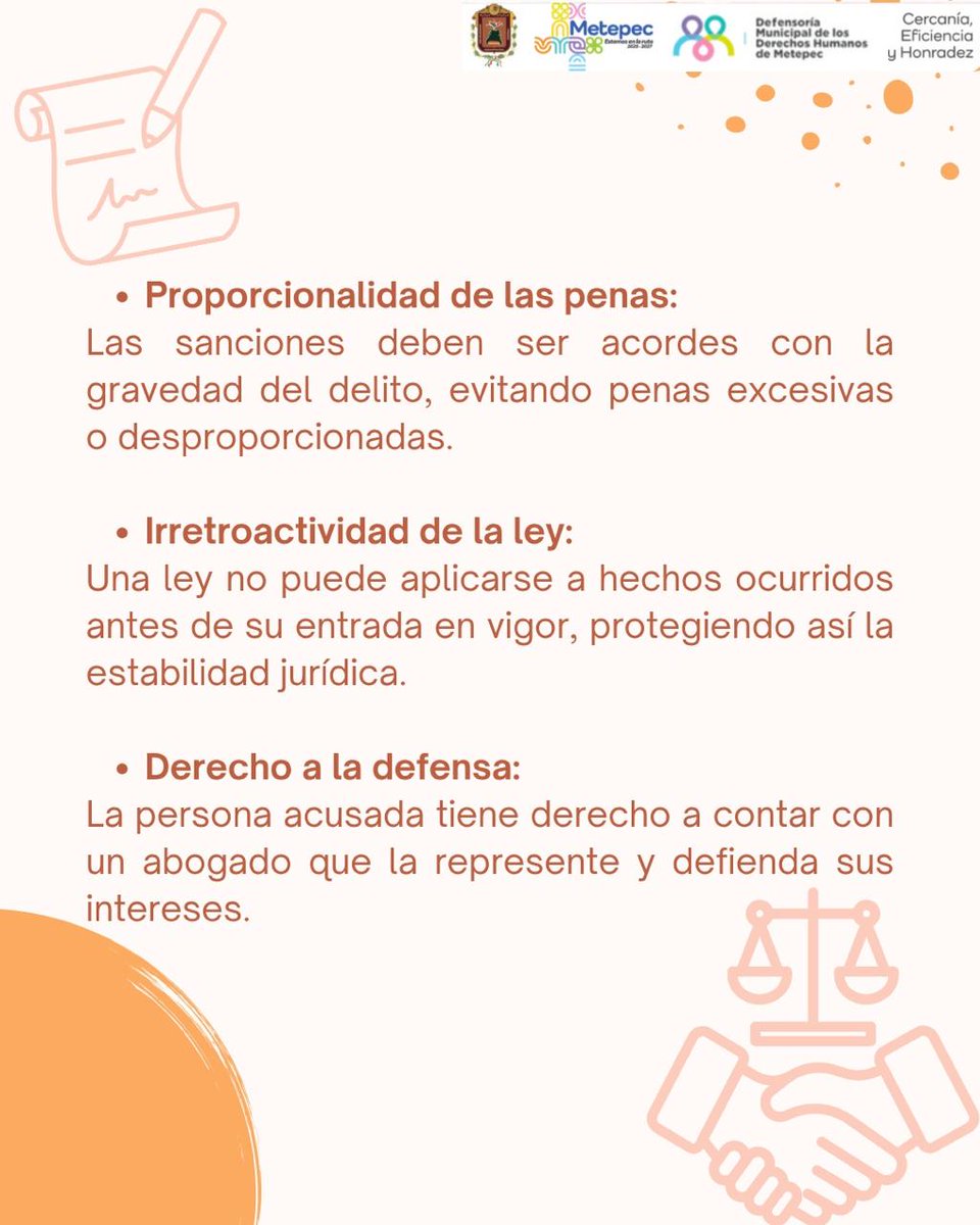 DefensoriaDHM's tweet photo. La seguridad jurídica es el principio que garantiza a las personas certeza y estabilidad en sus vínculos con el Estado y sus normas.
#DerechosHumanos #SeguridadJurídica #JusticiaLegal #legalidadyjusticia https://t.co/KqN7Trjy3S