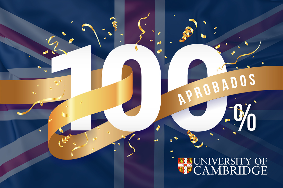 ¡100 % DE APROBADOS EN CAMBRIDGE! 
¡Estamos felices!  😍Todos nuestros alumnos que se presentaron el VIERNES 20 DE JUNIO a los exámenes de Cambridge han aprobado con éxito. ¡Un resultado espectacular que nos llena de orgullo y alegría!
 ¡Enhorabuena a cada uno de ellos!  👏👏👏