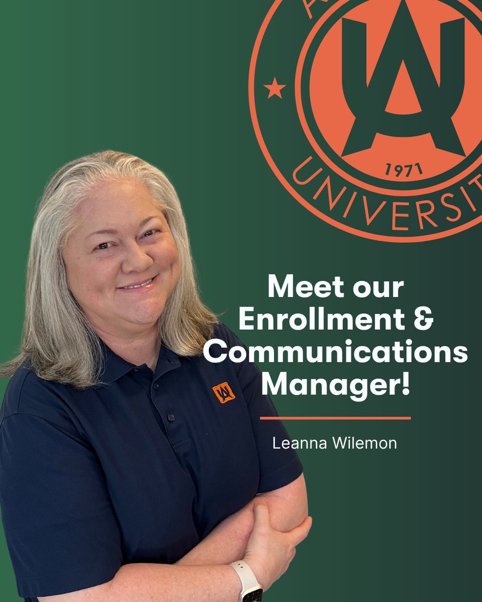 AmbertonU's tweet photo. Congratulations on your promotion to Enrollment &amp; Communications Manager!

"Leanna is a dedicated and hardworking individual who consistently goes above and beyond expectations. Her strong work ethic, reliability, and commitment to excellence makes her an invaluable asset to AU." https://t.co/Gi4LIah9LT