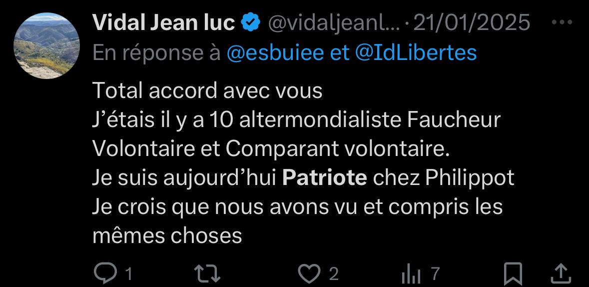 JugĂ© Coupable (@jcoupable) on Twitter photo Chez les Patriotes de <a href="/f_philippot/">Florian Philippot</a> on nâaime pas beaucoup les Juifs đ€·đ»ââïž
Jean Luc Vidal est un autre référent des "PATRIOTES" tout aussi anti-juifs que Joël Pigois.
Alors <a href="/f_philippot/">Florian Philippot</a> l'antisĂ©mitisme semble ĂȘtre monnaie courante au sein de votre parti !
Nous allons vous aider đ§čđ§č Chez les Patriotes de <a href="/f_philippot/">Florian Philippot</a> on nâaime pas beaucoup les Juifs đ€·đ»ââïž
Jean Luc Vidal est un autre référent des "PATRIOTES" tout aussi anti-juifs que Joël Pigois.
Alors <a href="/f_philippot/">Florian Philippot</a> l'antisĂ©mitisme semble ĂȘtre monnaie courante au sein de votre parti !
Nous allons vous aider đ§čđ§č