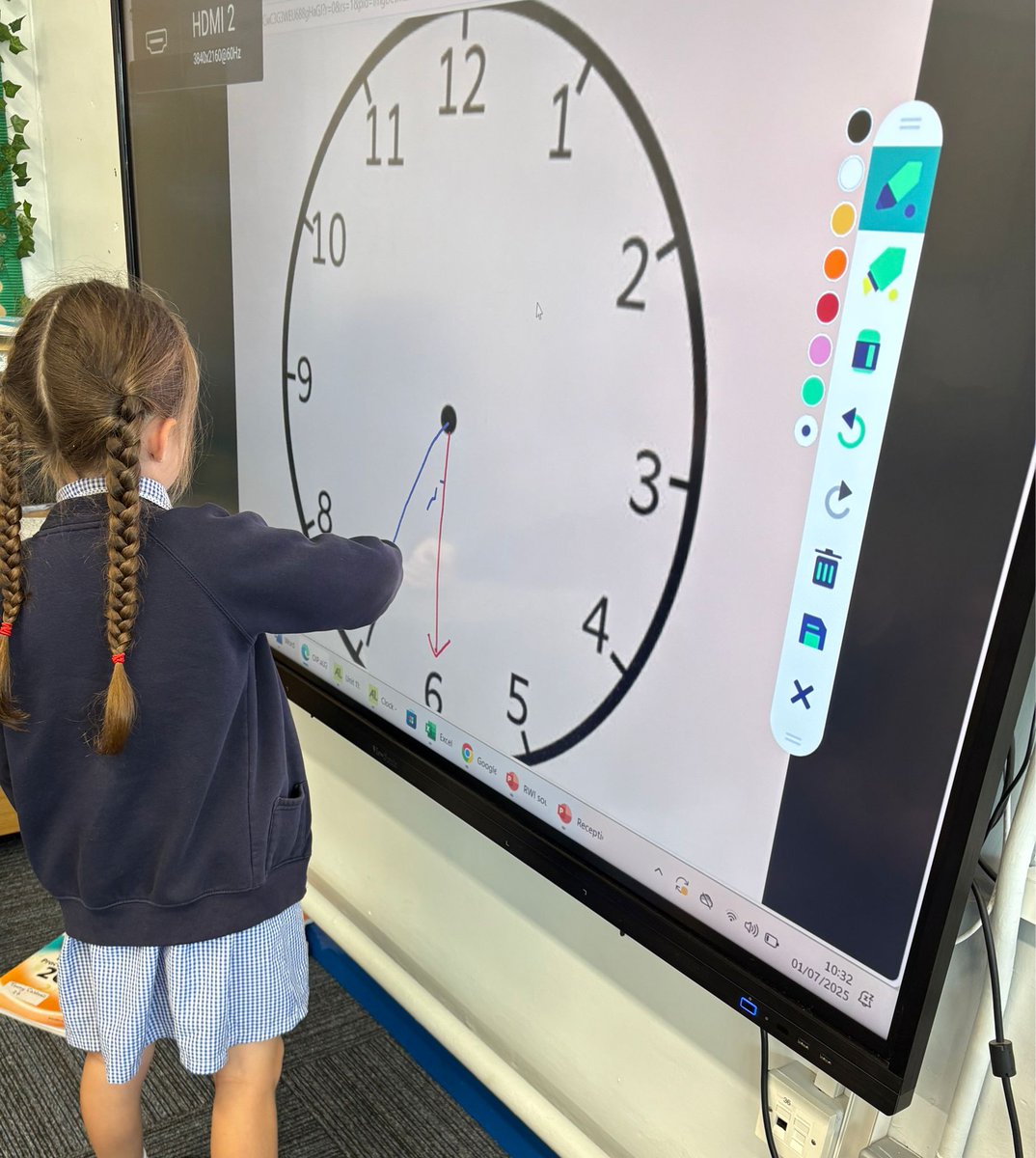 WestvalePrimary's tweet photo. Today, Y2 explored O'clock and half past, laying the foundation for quarter past and half past tomorrow!  Time is a great topic to practice at home.  Ask your little ones questions and help them get the hang of telling the time! #timetellers #Y2learning #homelearning https://t.co/eo5pkt5J1U