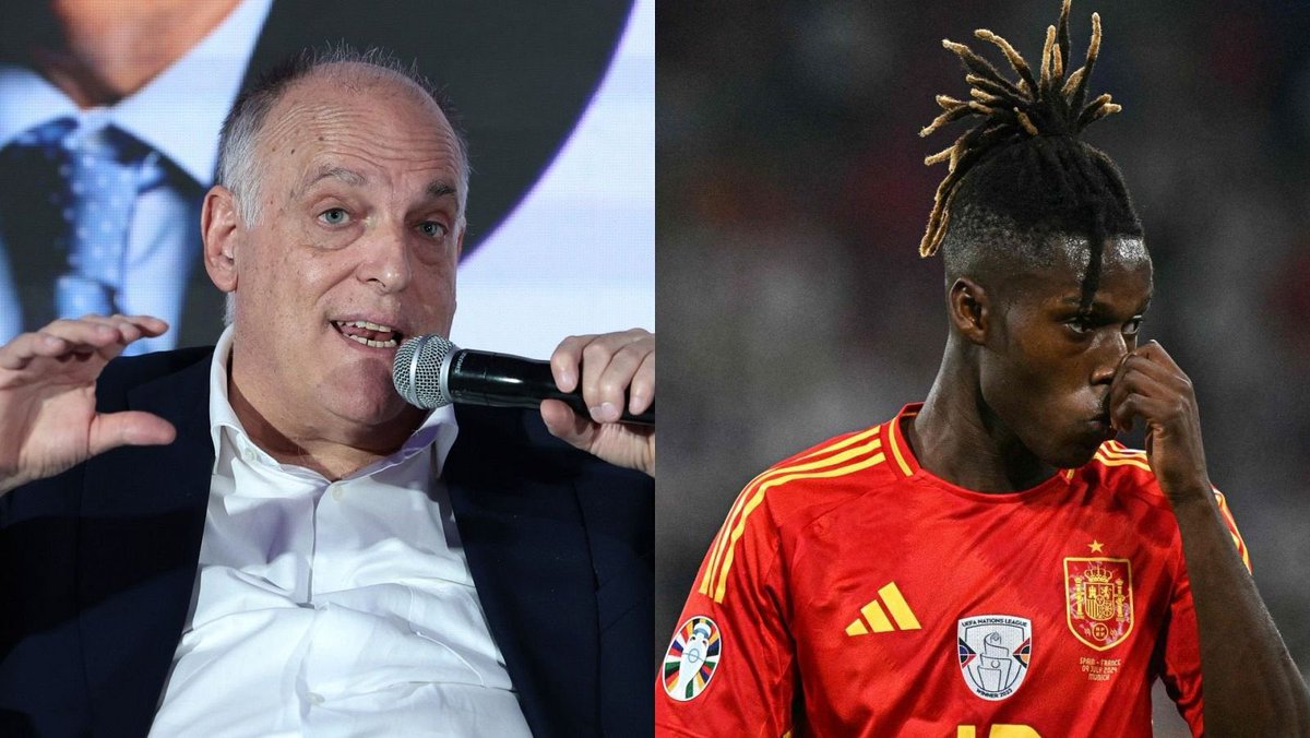 TouchlineX's tweet photo. 🚨🗣️ 𝗡𝗘𝗪: Javier Tebas: “As of today, Barcelona CAN’T register Nico Williams.” https://t.co/KRndrYt9Ui