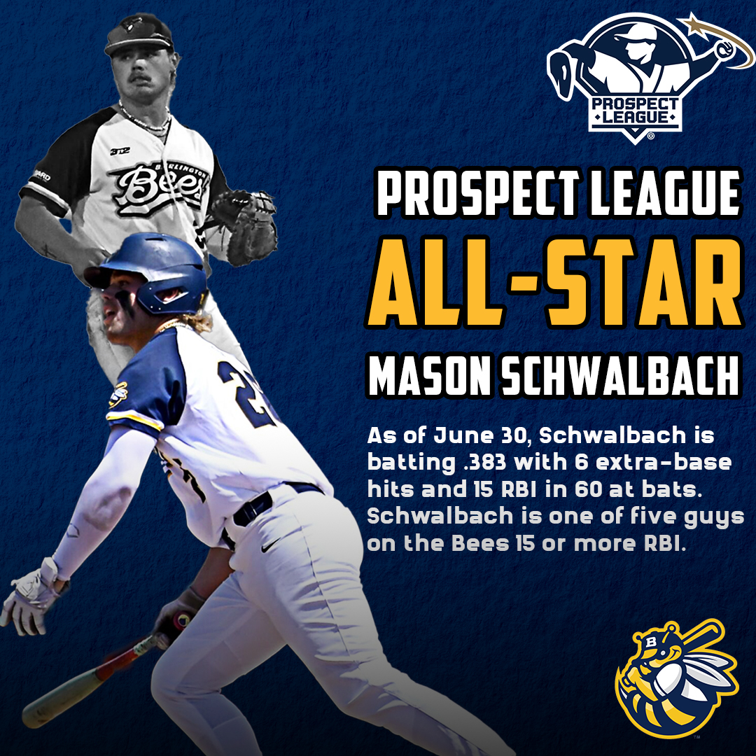 OUR FIVE ALL STARS ⭐️⭐️⭐️⭐️⭐️

Kooper Schulte, Braeden Sunken, Mason Schwalbach, and Kaelen Clarkson has been named to the 2025 Prospect League All-Star Team!

The All Star game will be held in Springfield on Tuesday, July 8th....