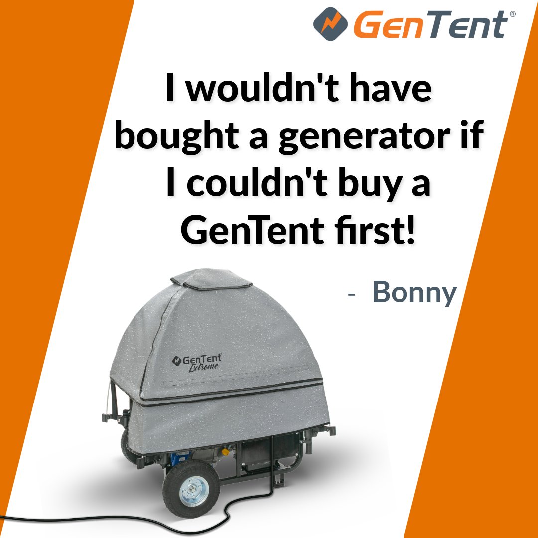 GenTentUSA's tweet photo. 🐔🥚What came first: the generator or the GenTent?
💡For this customer, Bonny, it's her GenTent - and it should be for you too!
⛈️ #WeatherProofyourPower today with GenTent running covers, $25 off for a limited time with CODE: PREPARE25 👉 https://t.co/pn4D5o2XXT https://t.co/2ylXg5wsoX