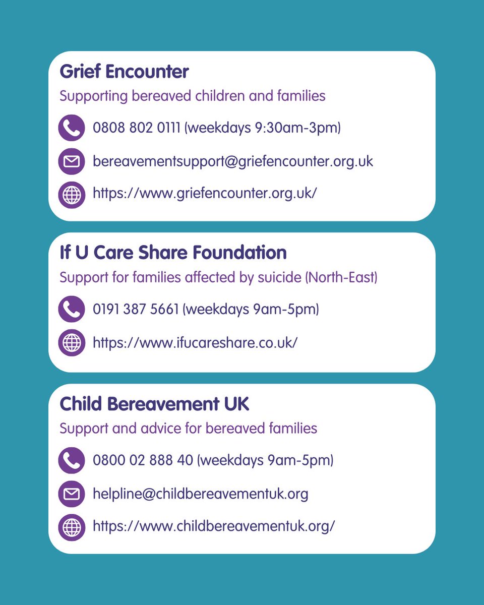 Today is National Bereaved Parents day, a day to honour the strength of parents who have faced the unimaginable loss of a child.

If you have been bereaved, please reach out for help and don't go through this alone. Here is a list of organisations here to support you. 💜