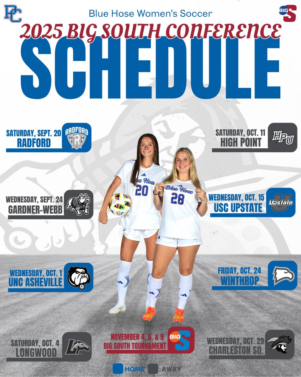 Feast Your Eyes 😍

The 2025 Schedule has arrived!! ⬇️

🗞️ - shorturl.at/EEFh8

<a href="/BigSouthSports/">Big South Conference</a> | #GoBlueHose