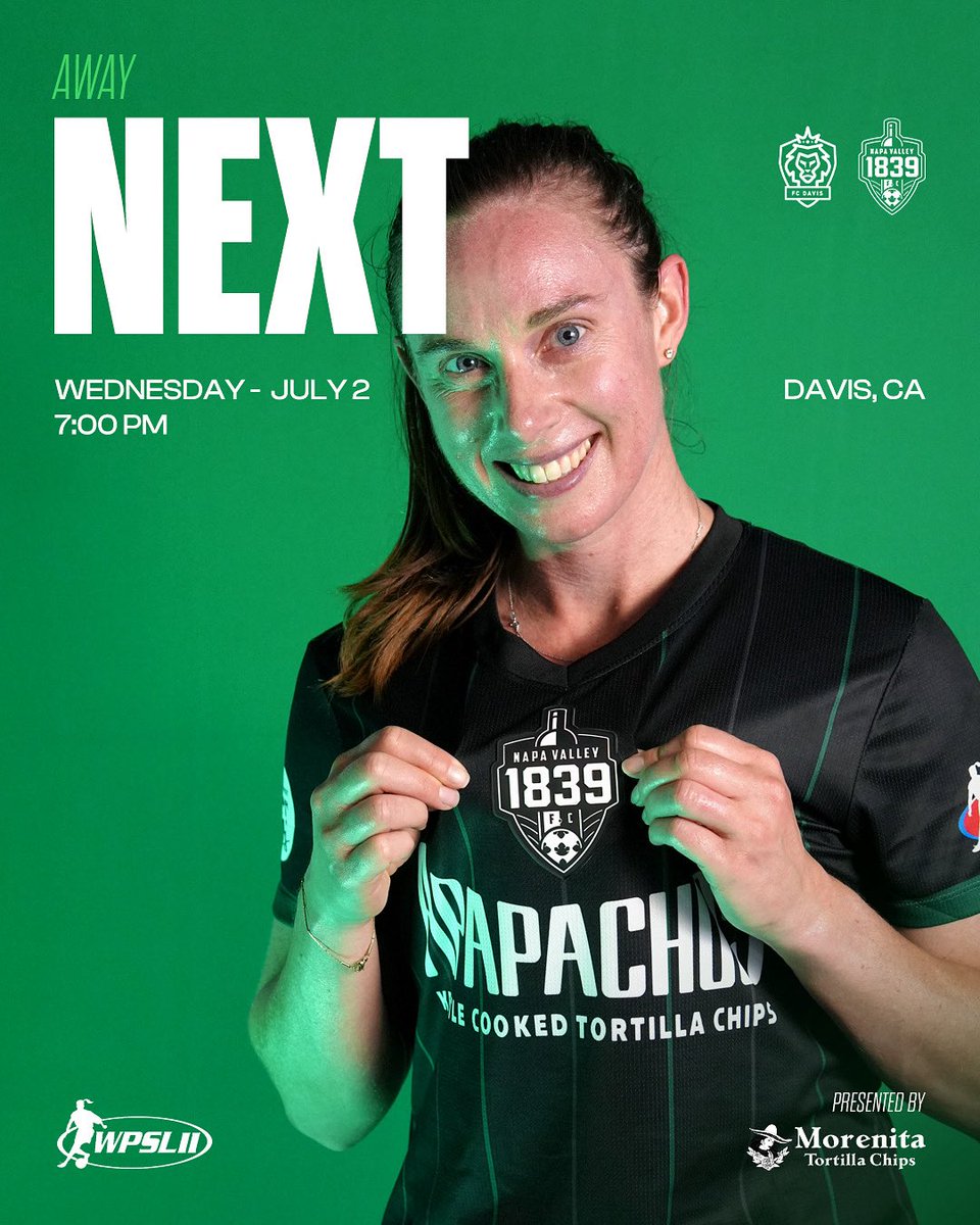 Our women hit the road tomorrow for a midweek matchup in Davis! 💚💪🏽

#NV1839FC || #VamosNapa