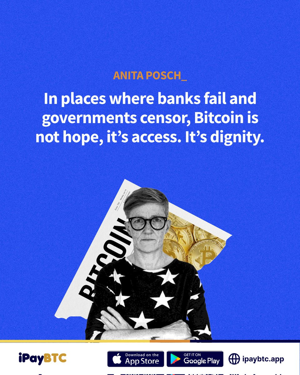 In many parts of the world, financial freedom is a luxury but in others, it’s a necessity for survival.
From blocked remittances to frozen bank accounts, people are using Bitcoin to reclaim control.

This isn’t just tech. It’s resistance, it’s access, it’s dignity.
Are you