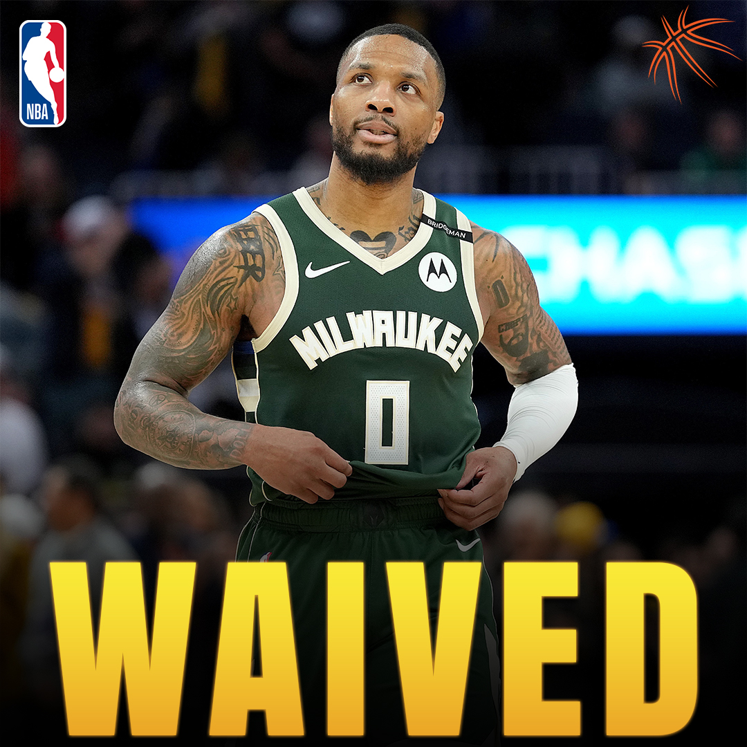 AusBballnews's tweet image. 😳 Breaking: Damian Lillard’s time in Milwaukee is over.

The Bucks are waiving Dame and stretching his $113M contract to make room for Myles Turner.

After two seasons — and now rehabbing a torn Achilles — it’s the end of an era in Cream City 🏀💔

#nba #damianlillard