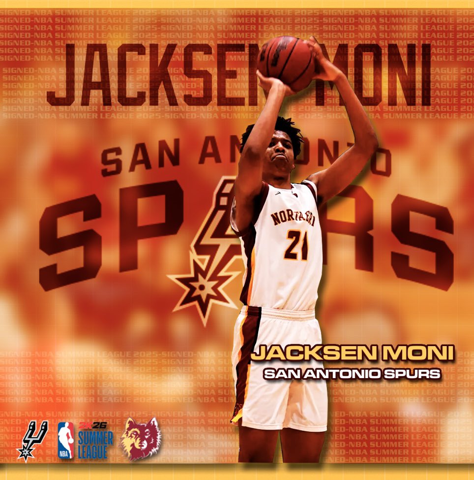 Northern State Hoops (@nsuwolves_mbb) on Twitter photo Congratulations to former Wolf <a href="/Moni24Jacksen/">Jacksen Moni</a> on signing with the <a href="/spurs/">San Antonio Spurs</a> for the NBA Summer League! đ
#PITP đș Congratulations to former Wolf <a href="/Moni24Jacksen/">Jacksen Moni</a> on signing with the <a href="/spurs/">San Antonio Spurs</a> for the NBA Summer League! đ
#PITP đș