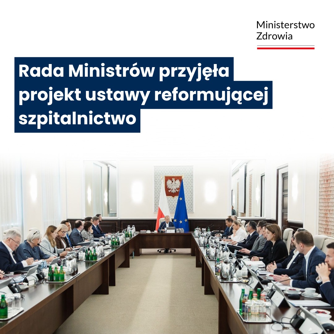 🏥 Rząd przyjął projekt ustawy wzmacniającej system szpitalny.
Nowe przepisy wkrótce trafią do Sejmu, gdzie będą dalej procedowane.
Celem zmian jest zwiększenie dostępności świadczeń i lepsze dostosowanie oferty szpitali do lokalnych potrzeb.
Projekt zakłada m. in. możliwość