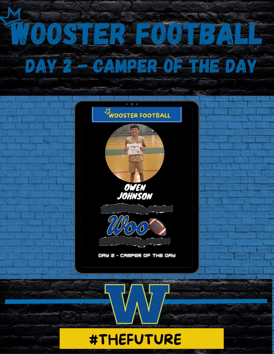 woogeneralsfb's tweet image. Day 2 - Campers Of The Day (7/1)
⚔️ Andrew Fedorchak
⚔️Owen Johnson
⚔️Clay Miller
These 3 did an outstanding job of showing tremendous effort, attitude, and the ability to follow directions.
#TheFuture #bleedthisBLUE #WooFootball