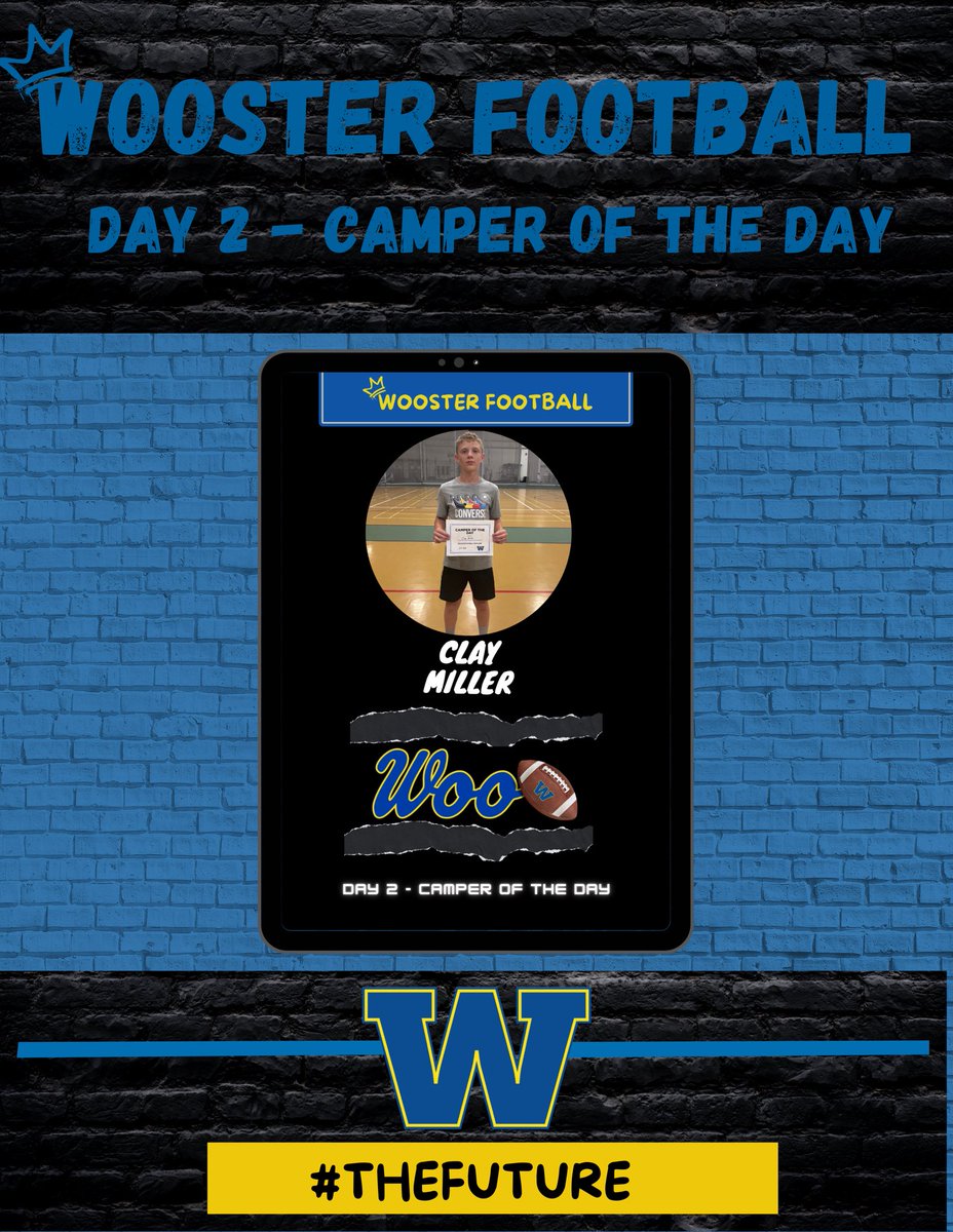 woogeneralsfb's tweet image. Day 2 - Campers Of The Day (7/1)
⚔️ Andrew Fedorchak
⚔️Owen Johnson
⚔️Clay Miller
These 3 did an outstanding job of showing tremendous effort, attitude, and the ability to follow directions.
#TheFuture #bleedthisBLUE #WooFootball