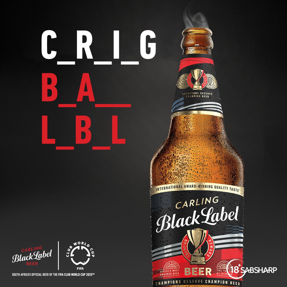 Iyadlala idiski eStates bafethu.⚽️ Ni-ready for 9pm vandag? Mina ngi’ready. 🏆​

Using #ChampionsToTheWorld QT your go-to beer during idiski and you might get it in your DMs. 🍺