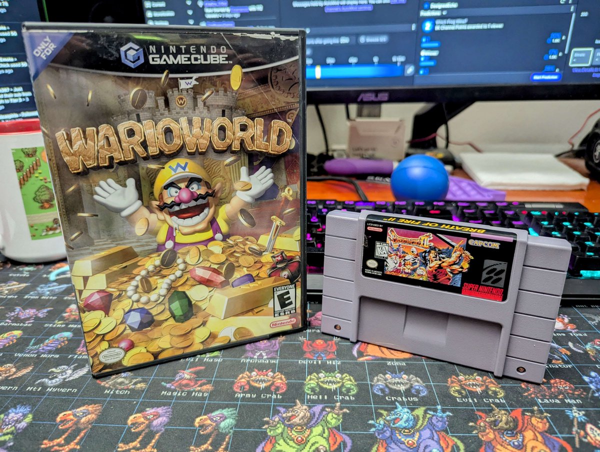 Got some nice pickups at <a href="/TooManyGames/">TooManyGames</a> this weekend!  I'm mega happy to finally have Breath of Fire 2 again 🥳