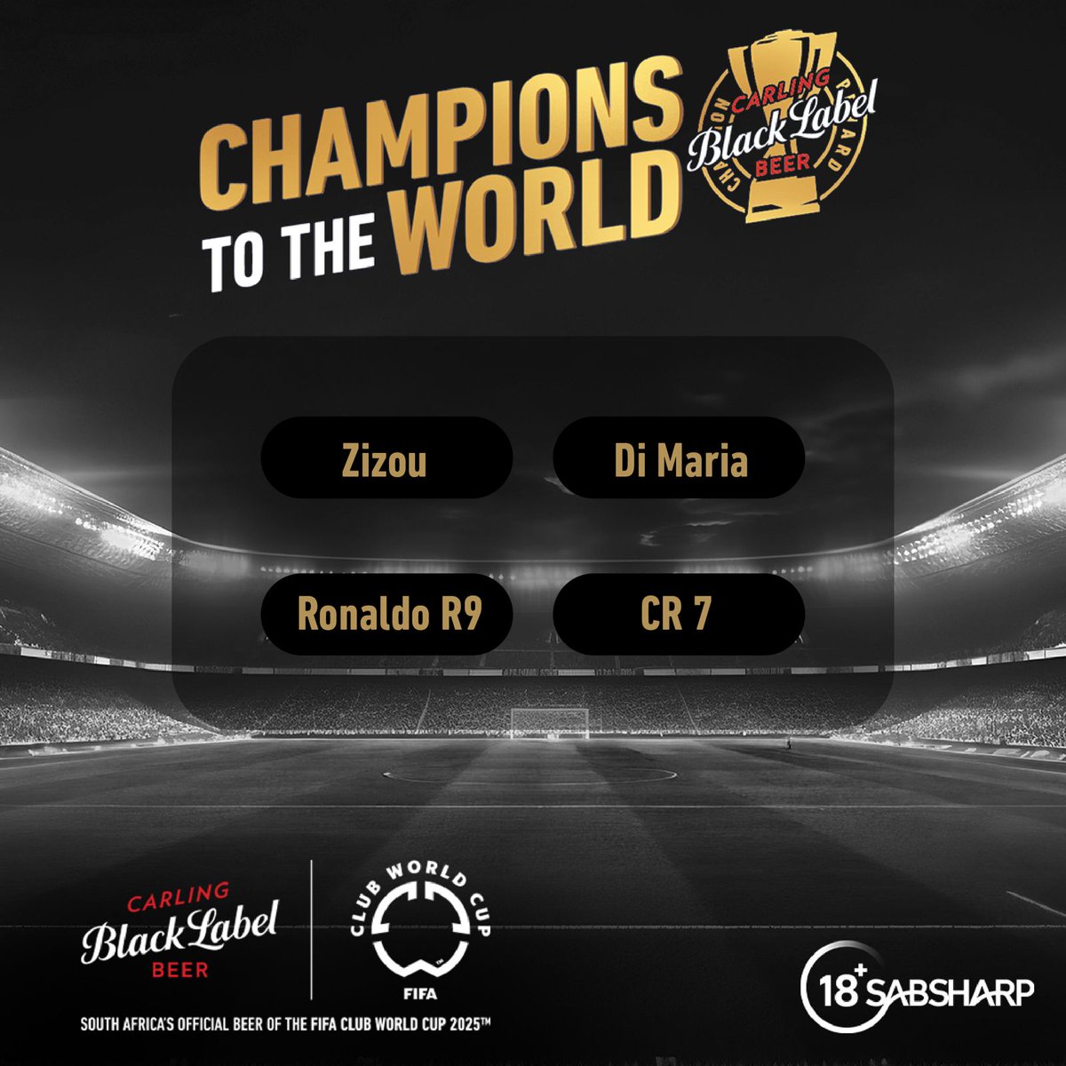 It’s the Galacticos vs Juve in the Round of 16 match of the FIFA Club World Cup. Legends of the game have donned both the jerseys, from Zizou, CR7 &amp; R9. ⚽️ 🏆​

Which player has won more trophies for both teams? QT using #ChampionsToTheWorld for a champion reward in your DMs. 🍺