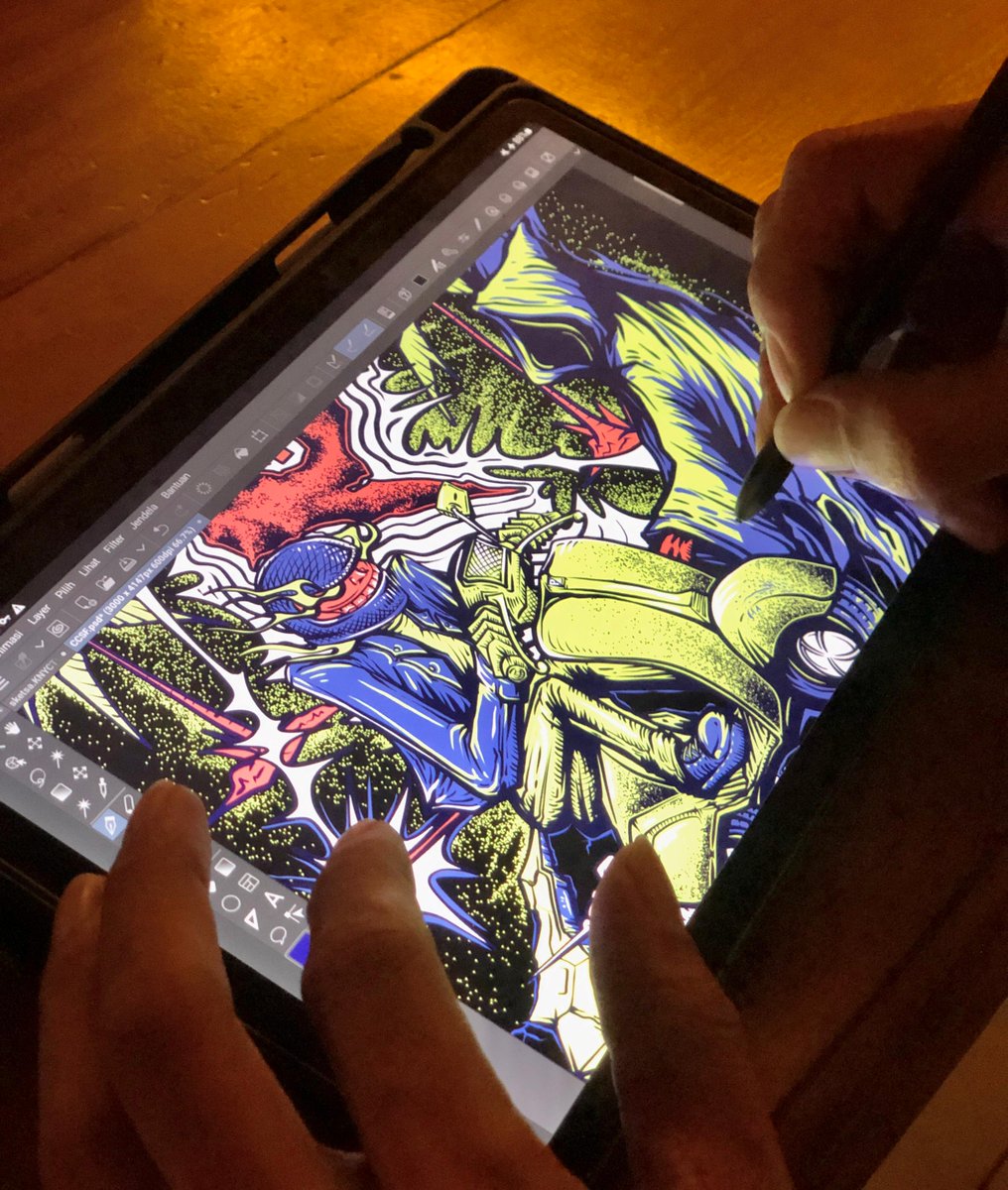 Done &amp; dusted.
Central Celebes Scooter Family artwork 🛵

#MTVisual