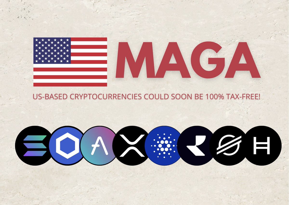 🚨RUMORS: Crypto will be tax free in the United States of America! 🇺🇸 #XRP