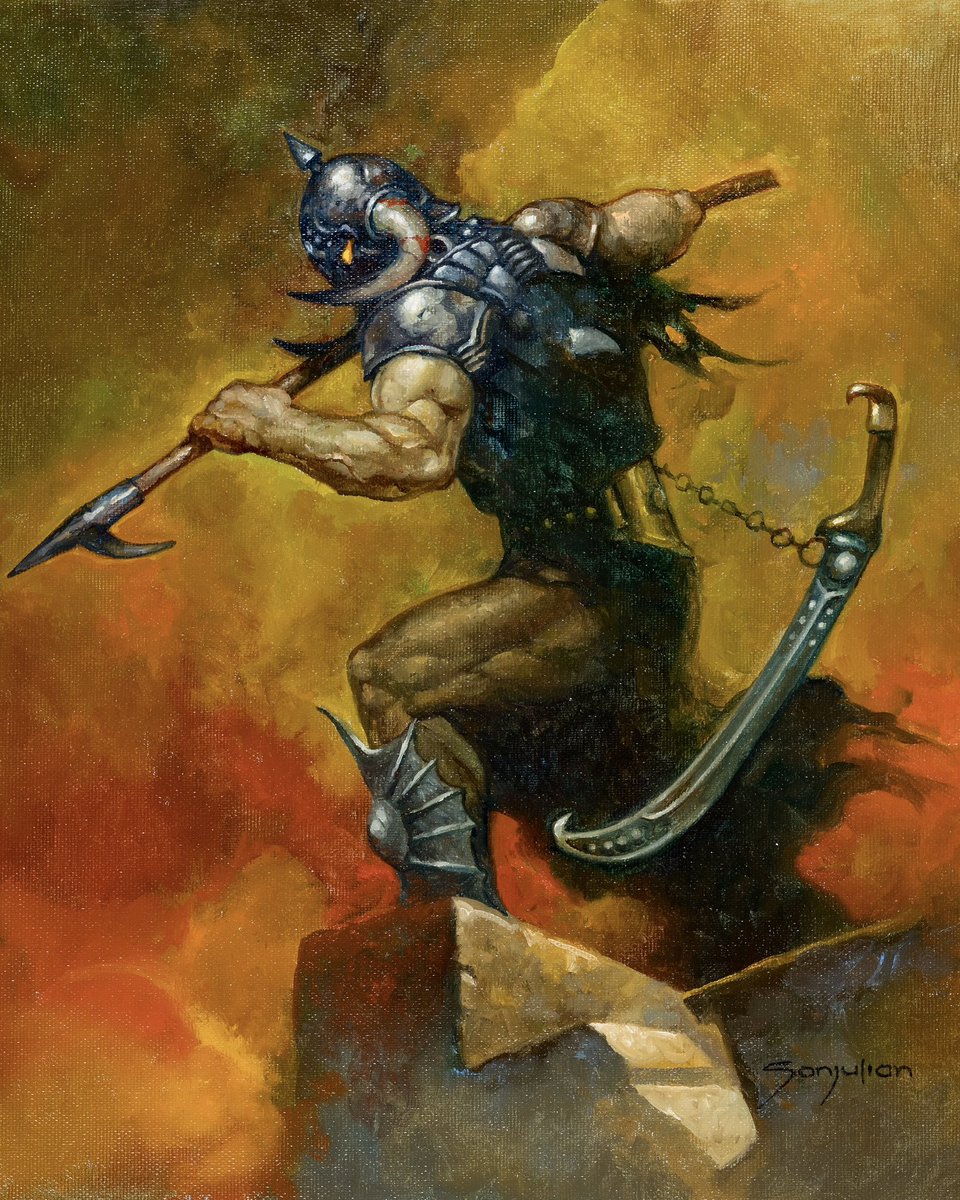 Death Dealer art by Spanish painter Manuel Sanjulián (born in 1941) 🗡️